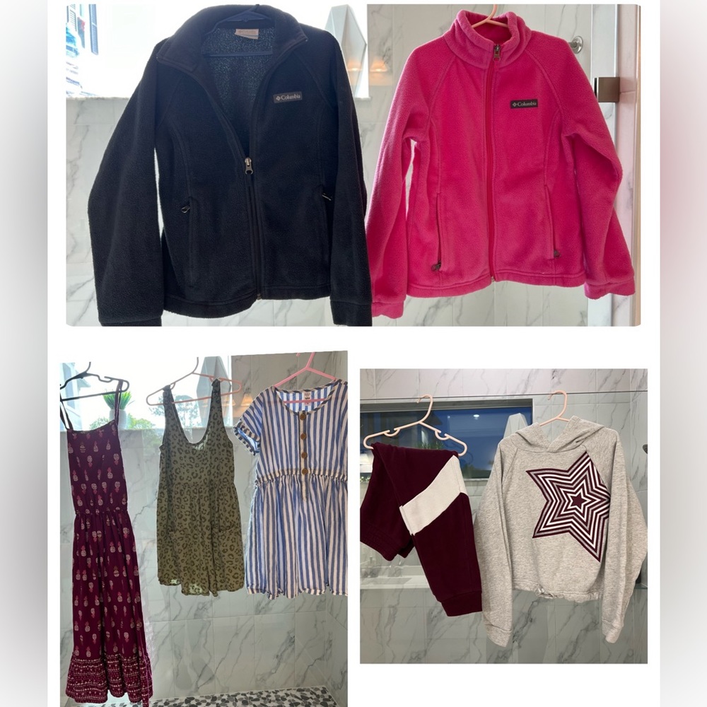 *MOVING 5/13-MUST SELL* Girls 7/8 bundle -Columbia jackets,dresses/romper,outfit